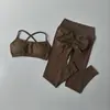 Traje Deportivo Cruzado Trasero de Punto Sin Costuras Transfronterizo Nuevo para Mujer, Ropa Transpirable de Secado Rápido para Running y Fitness para Mujer