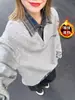 Camisa Falsa de Dos Piezas Estilo Coreano 2025 con Terciopelo para Mantener el Calor, Mismo Estilo para Hombres y Mujeres, Holgada y Ceñida, Artículo de Moda para el Uso Diario