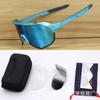 Gafas de Sol con 3 Lentes, a Prueba de Viento, para Ciclismo, Ciclismo de Montaña, Ciclismo de Carretera, Polarizadas, Protección UV, Running