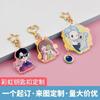 Chaveiro Acrílico Criativo Suporte de Foto Transparente Periférico de Anime Pequeno Pingente Chaveiro Logotipo Desenho Animado Resina