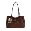 Nueva Moda Otoñal Estilo Suave Temperamento Sencillo Bolso Tote Bajo el Brazo para el Trabajo y los Viajes Diarios Bolso de Hombro Elegante de Alto Valor