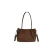 Bolsa pequena quadrada popular de estilo coreano para mulheres deste ano, novidade do Outono de 2026, cor sólida, simples, bolsa de ombro único, para o trabalho, bolsa transversal
