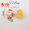 Nueva Serie de Galletas Navideñas de Dibujos Animados Accesorios de Resina con Pegamento de Crema para Bricolaje Accesorios para el Cabello Colgante Funda para Teléfono Móvil Pegatina para Refrigerador