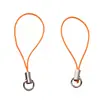 Correa de teléfono con cierre de langosta de poliéster, bucle único, llavero, cierre de resorte, pulsera hecha a mano para bricolaje, collar, accesorios de joyería