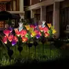 Luzes de Paisagem para Turismo Cultural ao Ar Livre, Luzes de Flor de Lírio e Tulipa Artificiais LED Montadas no Chão para Pátio de Parque, Mar de Luzes, Brilhante