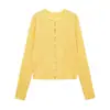 Para Comercio Transfronterizo 2025 Nueva Moda Femenina Estilo Europeo y Americano En Stock Estilo Influencer de Ins Cardigan Francés Calado