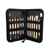 Kit de ferramentas com zíper, bolsa especial para ferramentas de escultura, kit de ferramentas de argila, kit de ferramentas de argila, estojo pequeno
