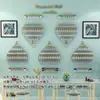 Soporte para Arte de Uñas Montaje en Pared Forma de Corazón Soporte de Exhibición de Celebridades de Internet Soporte de Exhibición para Esmalte de Uñas Gel Estante de Pared para Salón de Uñas Vitrina