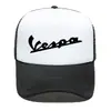 Serie de estampado de letras Vespa grupo de gorra de red de esponja estudiantes compran gorra de pico de pato impresión de LOGO personalizado moda hombres y mujeres