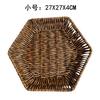 Cesta de Mimbre para Snacks, Cesta de Mimbre, Cesta de Snacks, Cesta de Plástico para Pan, Cesta para Palomitas de Maíz, Guarnición para Hot Pot, Papas Fritas, Plato de Frutas