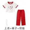 Roupa de Jazz para Meninas Estilo Coreano Fashionável Mostrando o Umbigo Crianças Modelo de Jazz Passarela Calças Cargo Vinho Roupas de Performance