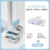 Bonita Caja de Almacenamiento de Escritorio con Forma de Casita, Cajón Apilable de Múltiples Niveles para Escritorio, Oficina, Papelería y Estante de Almacenamiento