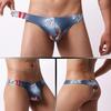 Ropa interior de hombre transpirable que absorbe la humedad, diseño de U convexa con dibujos animados, mallas tipo T para hombre, moda cool, venta caliente de comercio exterior europeo y americano