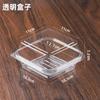 Caja de Embalaje Desechable de Tiramisú de Moda Caja Bento de Pulpa Caja para Hamburguesa Caja para Postre Sándwich Caja para Pastel de 4 pulgadas