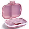 Caja de Pastillero Portátil para Viajes con 8 Compartimentos, Pastillero Portátil de Paja de Trigo para Uso Diario, Puede Contener Vitaminas