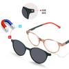2026 Novo Modelo Óculos de Sol Infantil com Conjunto de Lentes Clip-On Magnéticas, Polarizado e Proteção UV Óculos de Uso Duplo Bh2011