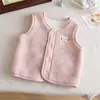 Estilo Coreano 2026 Otoño/Invierno Nuevo Chaleco de Lana de Cordero para Niños y Niñas Ropa Exterior Chaleco Cálido de Invierno Estilo Coreano