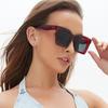 2024 outono nova caixa óculos de sol moda feminina high-end sentido rosto pequeno tendência da moda grande caixa protetor solar óculos de sol