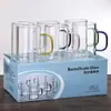 Taza de Vidrio con Soporte Resistente a Altas Temperaturas Taza de Té Taza para Beber en Casa Taza de Leche Sala de Estar Taza de Té Verde suit