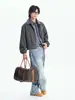 Jaqueta Estilo Streetwear Americano Cool da Marca Nanxia para Homens, Jaqueta Piloto para Uso ao Ar Livre, Roupa Externa Casual Retrô para Casais