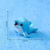 Paisaje en miniatura con tiburones lindos, tortugas pequeñas y otros adorables animales marinos; decoración de acuario, accesorios DIY y adornos pequeños