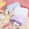 Monedero pequeño estilo coreano Ins con sentido fresco pequeño, bolsa de almacenamiento, gasa, portátil, cuidado de la piel, dulce, lindo, bolsa de cosméticos