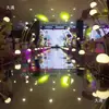 Tapete Espelhado Espessado Superfície Brilhante Celebração de Casamento Casamento Passarela Tapete Refletivo Dupla Face Papel Espelhado