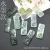 Pingente de Jade Xiu 23x52mm Pingente Natural de Jade Xiu Flor de Lótus DIY Broche de Estilo Antigo Pingente Acessório