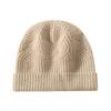 Gorro de cachemira para niños 100% cachemira pura otoño e invierno nuevo tejido grueso de tres hebras de cinco agujas gorro cálido outlet de fábrica