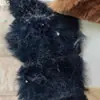 Em estoque Tecido de pelo de coelho listrado 10mm, veludo de coelho pelo de coelho pelúcia listrada tecido para brinquedo roupa boneca