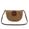 Bolsa Tejida Primavera 2026 Moda Bolso de Mujer Estilo Nuevo 2020 Bolso Cruzado de Paja Ins Bolso de Playa Vacaciones Bolso de Ratán