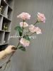 Platycodon grandiflorum flor artificial 6 cabeças Platycodon grandiflorum flor artificial casamento Auditório Hotel Arranjo de flores de estrada de guia alto floral
