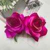 Peineta de Rosa de Terciopelo Doble de Venta Caliente Transfronteriza Peine de Horquilla Estilo Antiguo Tendencia Nacional Accesorios de Hada para el Cabello Rosa Roja Peineta