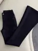Jeans Negros Micro-Campana para Mujer, Petite, Bestseller Otoño/Invierno 2026, Adelgazantes, Pierna Recta, Elásticos, No Ceñidos, Pantalones de Campana