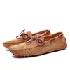 Venda Quente Transfronteiriça Primavera e Outono Tamanho Grande Masculino Casual Couro Pele de Porco Sapatos de Ervilha Comércio Exterior Popular Slip-on Masculino Sapatos de Couro