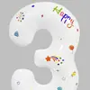 [Empaque individual] Globo de aluminio digital blanco de 32 pulgadas con impresión decoración de escena feliz cumpleaños venta al por mayor
