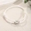 Venta Caliente Transfronteriza Acero Inoxidable Naricera de Cerdo Milanés Tejido a Mano Pulsera de Cuerda Ajustable para la Mano Joyería para Hombres y Mujeres Venta al por Mayor