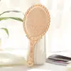 Espejo de Maquillaje de Mano HD Estilo Coreano Patrón Retro Espejo de Belleza Estilo Europeo Espejo Portátil Espejo de Mano Plegable Portátil de Princesa