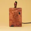 Madeira Raiada, Amuletos de Nuvem de Trovão, Talismãs de Nuvem Roxa, Talismãs dos Cinco Trovões, Etiquetas Penduradas Dupla Face, Madeira de Jujuba Raiada, Ferramentas de Ritual Taoísta Atacado