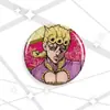 Broche de desenho animado de Jojo's Fantastic Adventure com laser, tamanho 58-75mm.