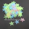 Pegatinas de Pared Geométricas Abstractas Tridimensionales Estilo Coreano 2026 Hechas de Plástico, Fluorescentes y Luminosas, para Decoración de Sala de Estar