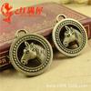 A4274 Verde Antiguo 5.4 Gramos Aro de Caballo Vintage Estilo Británico y Europeo Joyería DIY al por Mayor 20 Piezas/Paquete