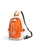Mochila impermeable ligera de diseño bicolor para hombres y mujeres, bolso cruzado para deportes al aire libre, bolso de pecho de viaje portátil versátil