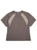 Camiseta Retro de Manga Corta Nanxia Estilo Americano, Transpirable y de Secado Rápido para Verano, Bloques de Color Frescos, Ropa Deportiva