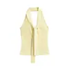 Top Interior de Tirantes Ajustado con Escote en V Estilo Francés para Mujer, Nuevo Modelo Verano 2026, Ropa Exterior, Maduro y Elegante, Impresionante Top Pequeño
