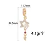 Fuerte Retención de Color Chapado en Oro de 14K Zirconio Mariposa Estrella Radiante Hecho a Mano DIY Pulsera Collar Joyería Accesorios Material Cuentas Sueltas