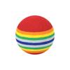 Pelota de Golf de Cinco Colores Pelota Arcoíris Pelota de Práctica para Interior Pelota de Eva para Gato Pelota de Espuma para Mascota Pelota de Juguete 4 Tamaños