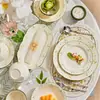 Jingdezhen Glaseado de Alta Temperatura Cerámica Estilo Japonés Estilo Pastoral Margarita Pequeña Cuenco de Arroz de Cerámica Set de Tazones y Palillos para el Hogar Vajilla