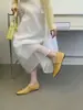 2026 Moda Nova Estilo Primavera Cedo Fivela de Metal Bico Quadrado Solado Macio Confortável Sapatos com Salto Escondido