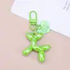 Chaveiro de Balão de Gelatina em Formato de Coração Cachorro Criativo Fofo Pingente de Filhote Colorido Dopamina Decoração Versátil para Bolsas e Celulares